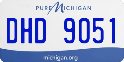 MI license plate DHD9051