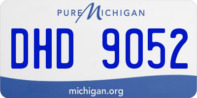 MI license plate DHD9052