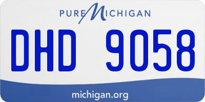 MI license plate DHD9058