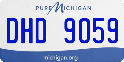 MI license plate DHD9059