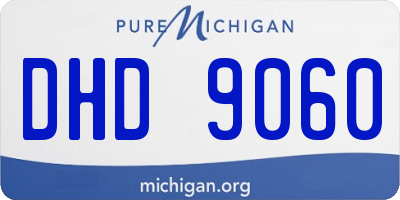 MI license plate DHD9060