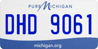 MI license plate DHD9061