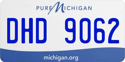 MI license plate DHD9062