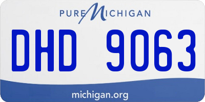 MI license plate DHD9063