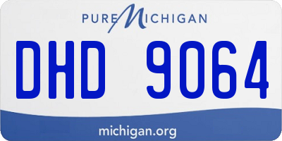 MI license plate DHD9064