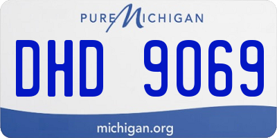 MI license plate DHD9069