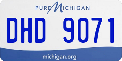 MI license plate DHD9071