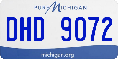 MI license plate DHD9072