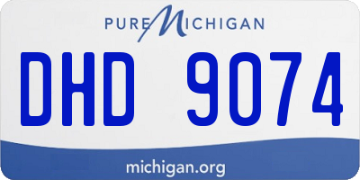 MI license plate DHD9074