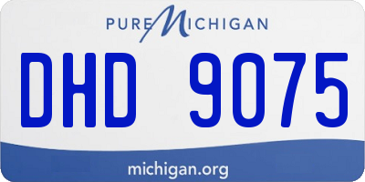 MI license plate DHD9075