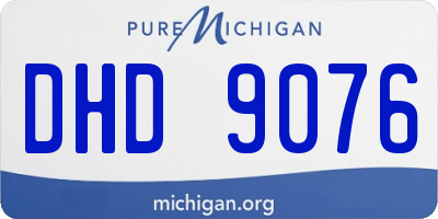 MI license plate DHD9076