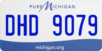 MI license plate DHD9079