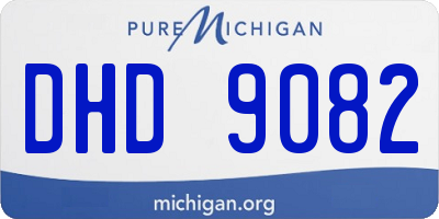 MI license plate DHD9082