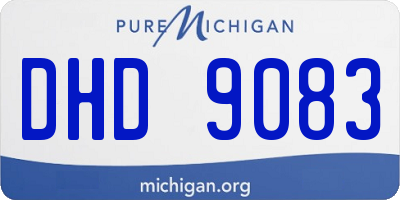 MI license plate DHD9083
