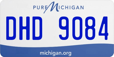 MI license plate DHD9084