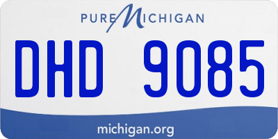MI license plate DHD9085