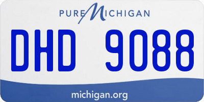 MI license plate DHD9088