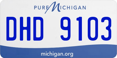 MI license plate DHD9103