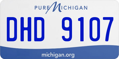 MI license plate DHD9107