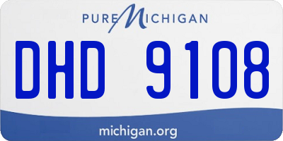 MI license plate DHD9108