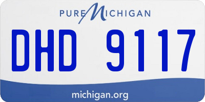 MI license plate DHD9117