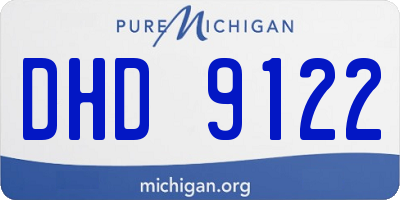 MI license plate DHD9122