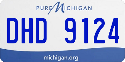 MI license plate DHD9124