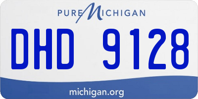 MI license plate DHD9128