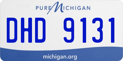 MI license plate DHD9131