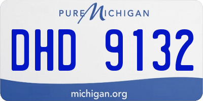 MI license plate DHD9132