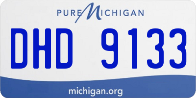 MI license plate DHD9133