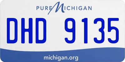 MI license plate DHD9135