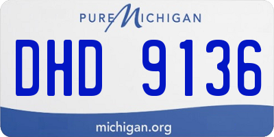 MI license plate DHD9136