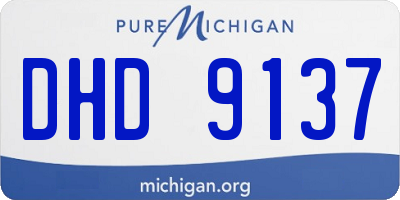 MI license plate DHD9137
