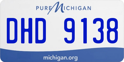 MI license plate DHD9138