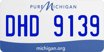 MI license plate DHD9139