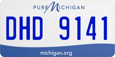 MI license plate DHD9141
