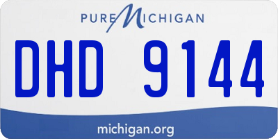 MI license plate DHD9144