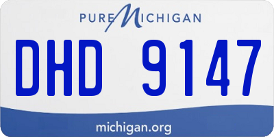 MI license plate DHD9147