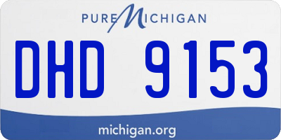 MI license plate DHD9153