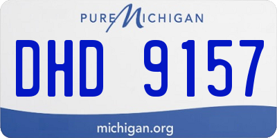 MI license plate DHD9157