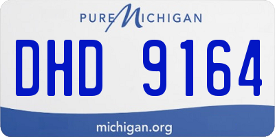 MI license plate DHD9164