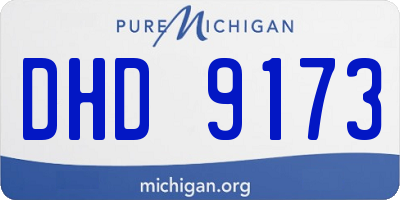 MI license plate DHD9173