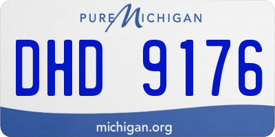 MI license plate DHD9176