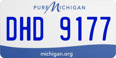 MI license plate DHD9177