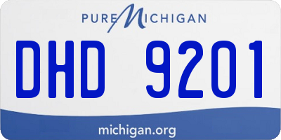 MI license plate DHD9201