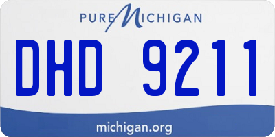 MI license plate DHD9211