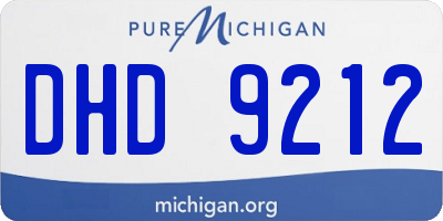 MI license plate DHD9212