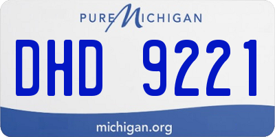 MI license plate DHD9221