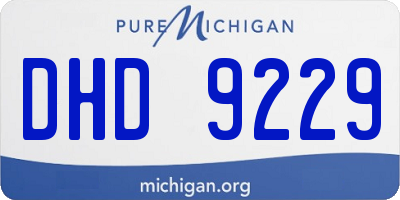 MI license plate DHD9229